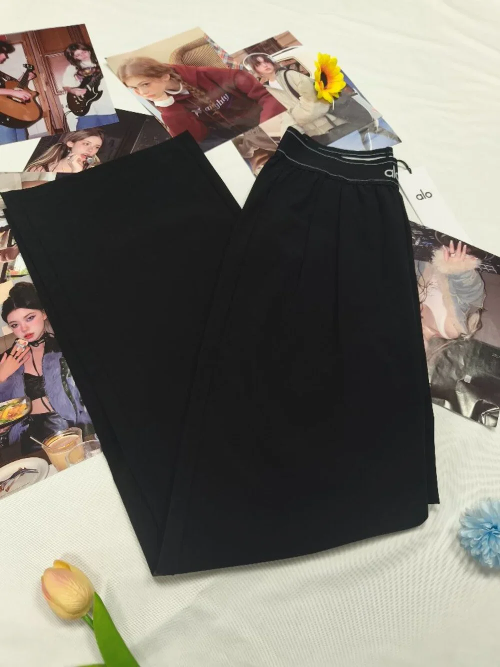 NWT Alo Yoga Straight Leg Trouser Black (Regular) Essential wardrobe staple😁💓